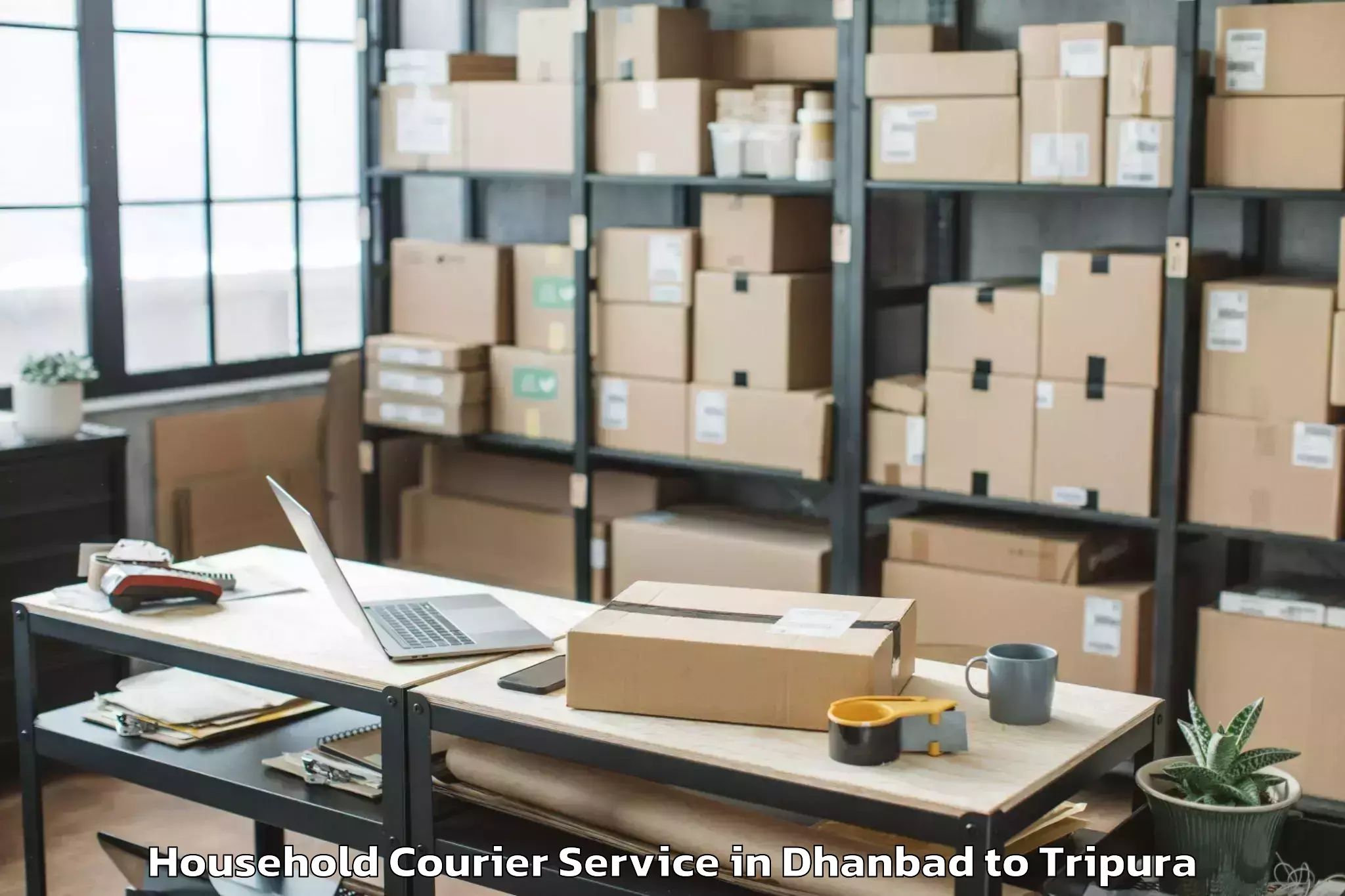 Efficient Dhanbad to Damchhara Household Courier